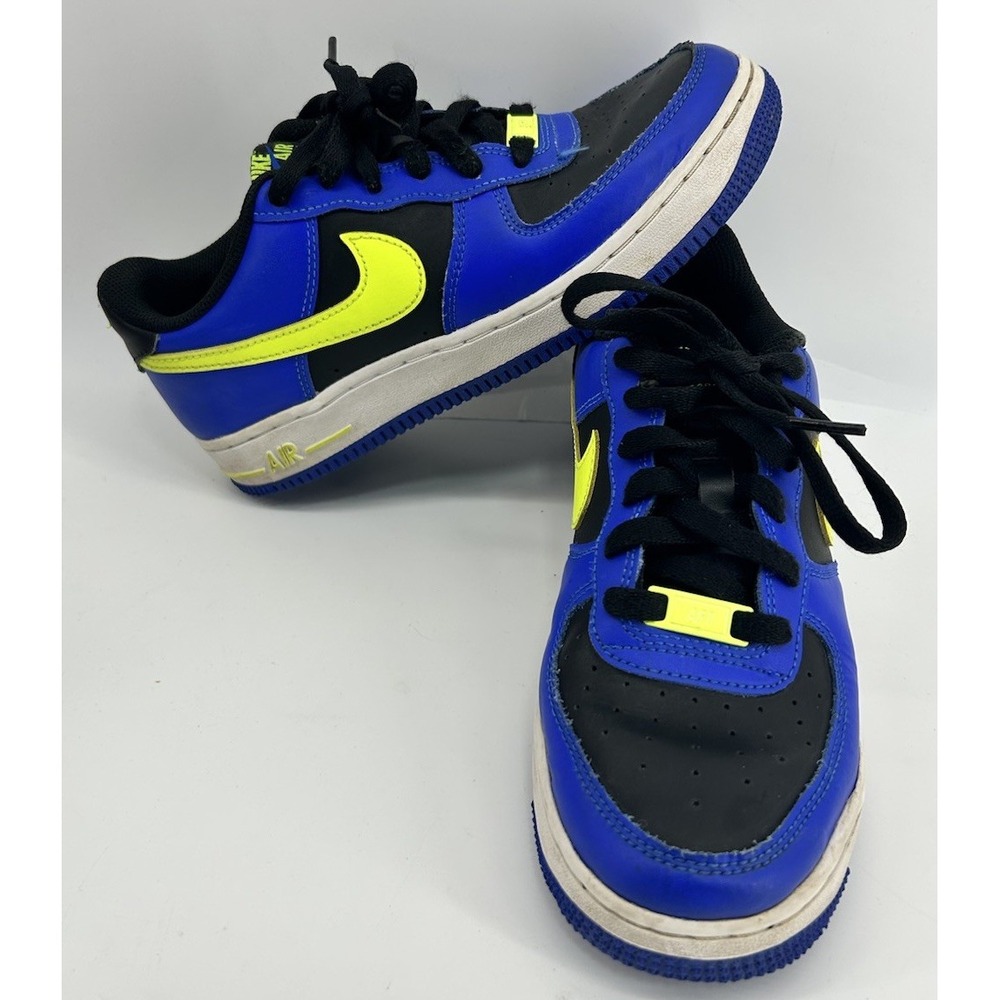 Nike Air Force 1 LV8 Low Racer Blue Volt FD0302-400‎ Sneakers Youth 5.5